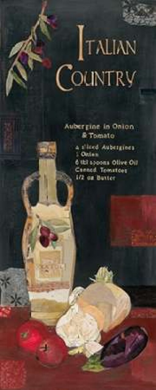 Aubergine in Onion and Tomato Poster Print by Kate & Elizabeth Pope - Item # VARPDX20452